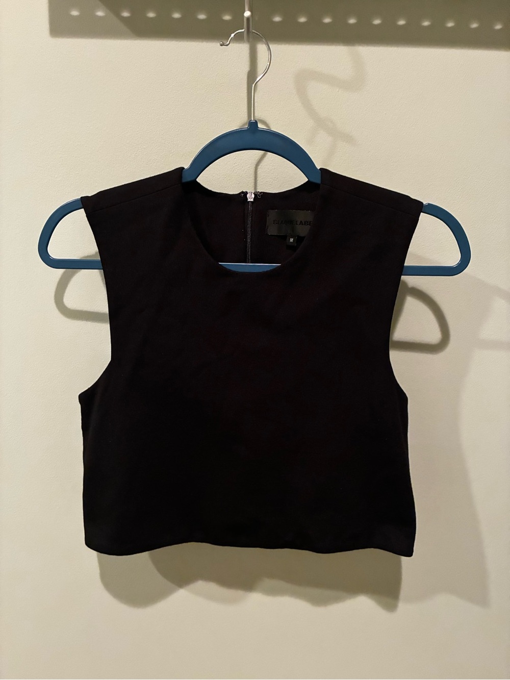 Blaque Label Black Sleeveless Cropped Tank
